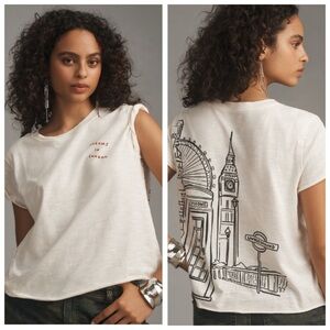 🔸NWT🔸Anthropologie Jordan Nickson Dreams in London Graphic Tee